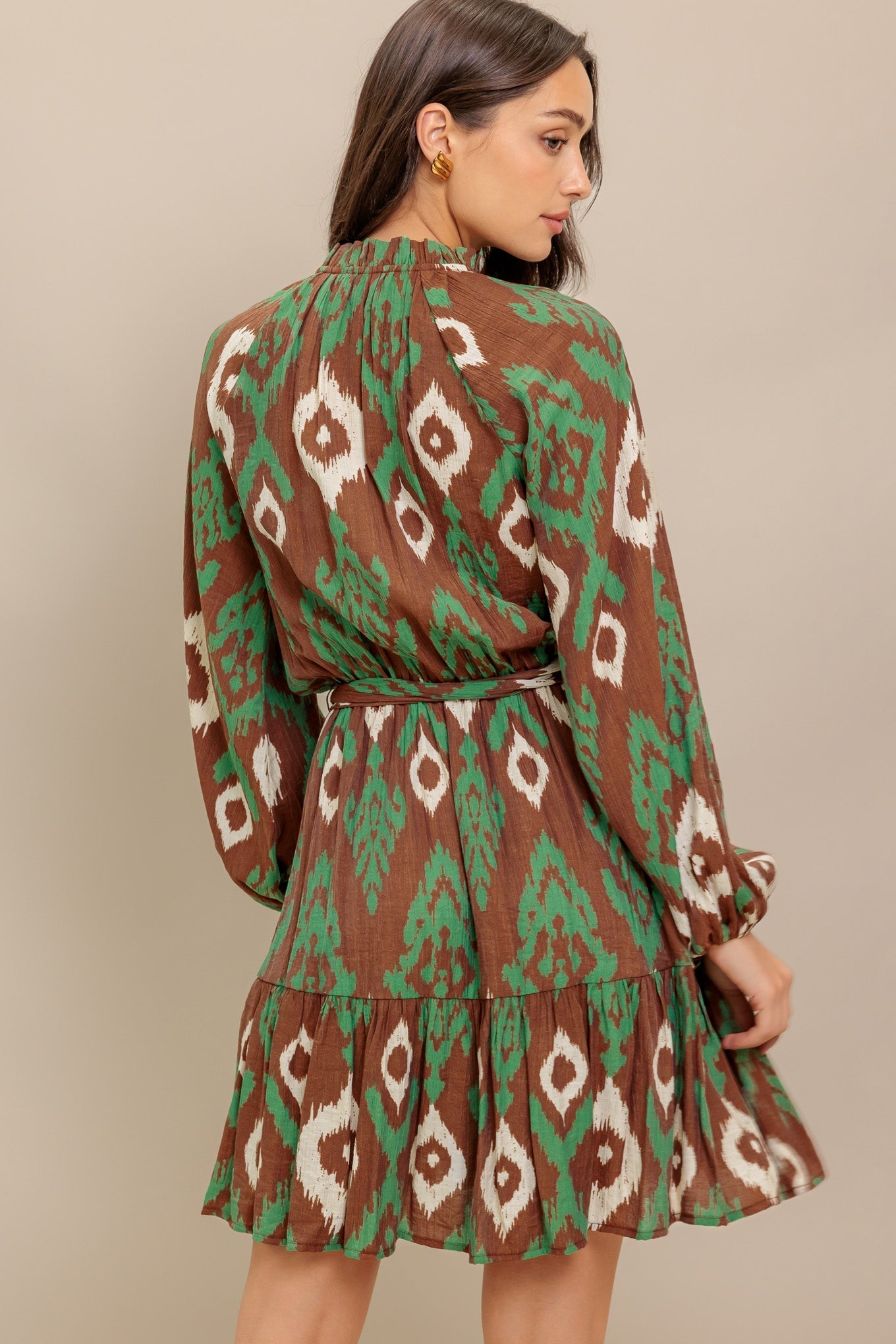 WILD TERRACOTTA WOVEN MINI DRESS Flying Tomato